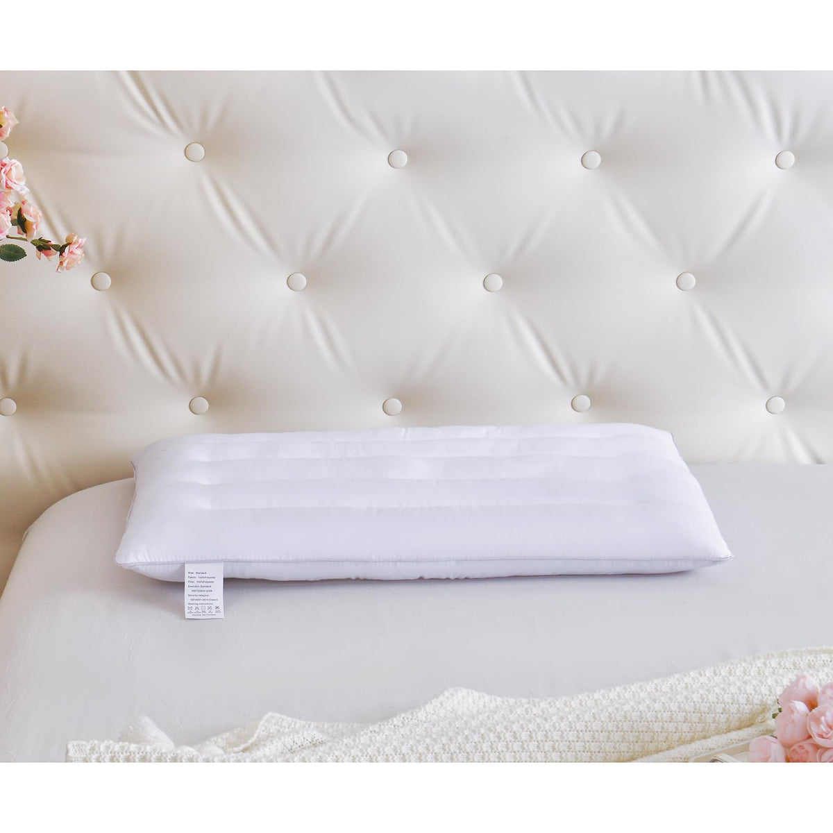 Suhedy Thin Pillow reduces facial pressure for stomach sleepers