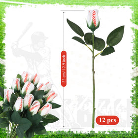 Suhine artificial softball flowers vivid and durable decor