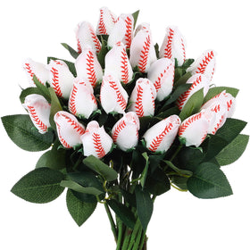 Suhine baseball rose 24-pack for party favors and gifts