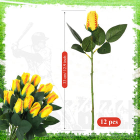 Suhine softball rose bouquet 12-roses handheld, easy-to-hold floral accent.