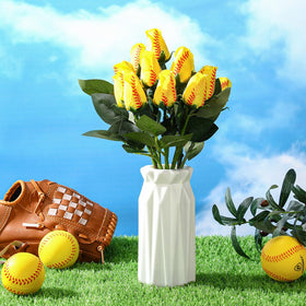 Suhine softball rose bouquet close-up, vibrant 3D-printed colors that resist fading.