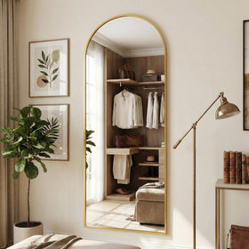 Suidia freestanding full-body mirror with stand for flexible placement