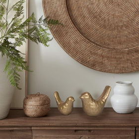 SUJUN brass bird decor suited for bathroom, bedroom, or living room display.