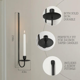 SUJUN brass and black finish sconce close-up showcasing sleek industrial charm.