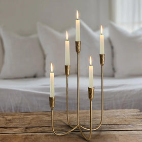 Sujun dining room candelabra adds warm glow and eclectic charm