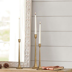 SUJUN 3.15-inch base candle holder provides stable support for tall tapers