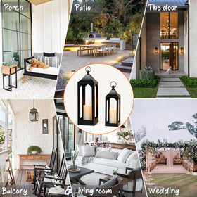 SUJUN Outdoor-friendly lantern for patios, decks, and entryways.