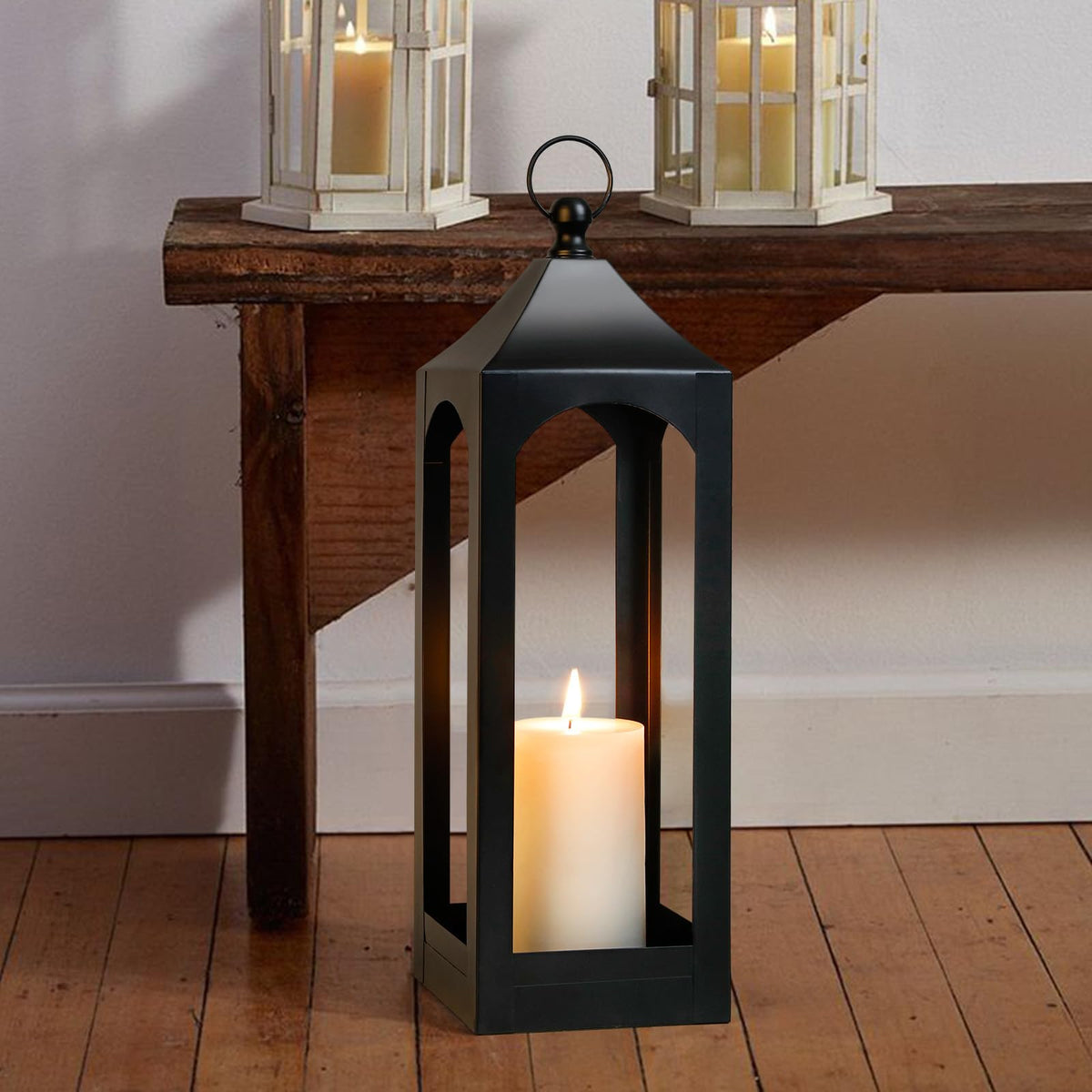 SUJUN Wall or shelf display lantern for versatile decor.