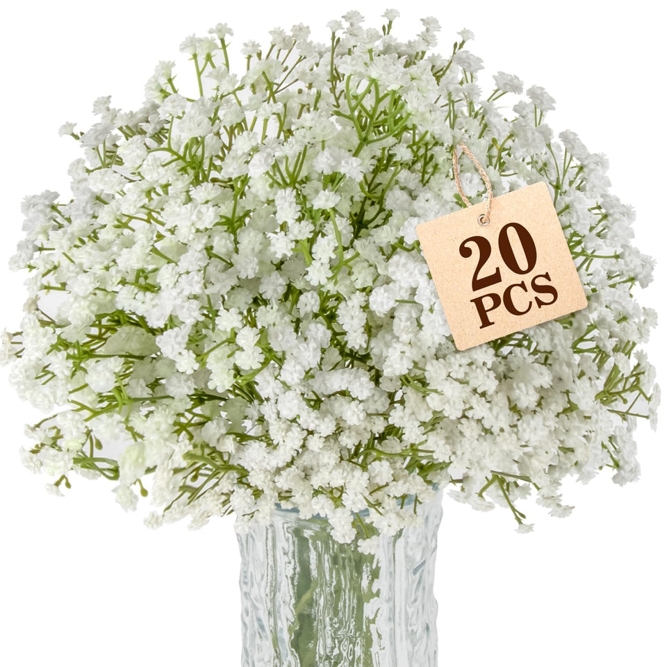 Sukh Babys Breath white bouquet for elegant, maintenance-free home decor.