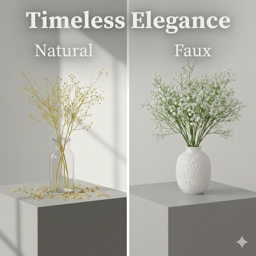 Sukh Babys Breath wedding centerpieces white for romantic table decor.