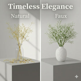 Sukh Babys Breath wedding centerpieces white for romantic table decor.