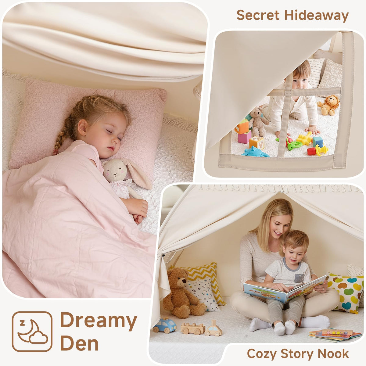 Sumbababy bed canopy fabric is machine washable for easy cleaning