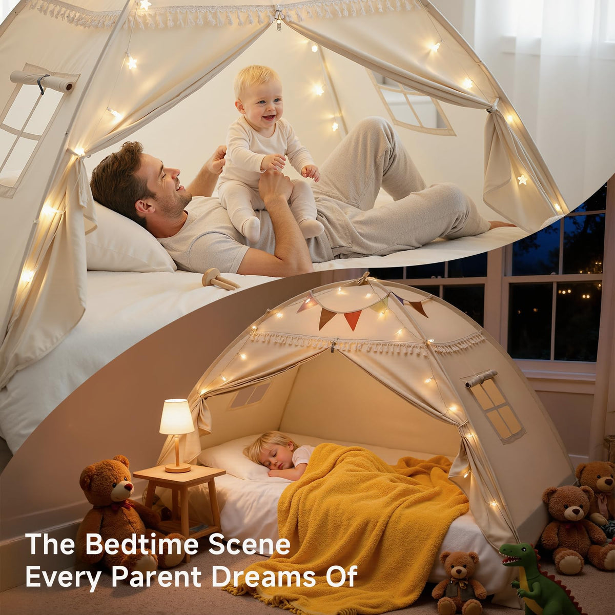 Sumbababy twin bed tent easy assembly for daily bedroom setup