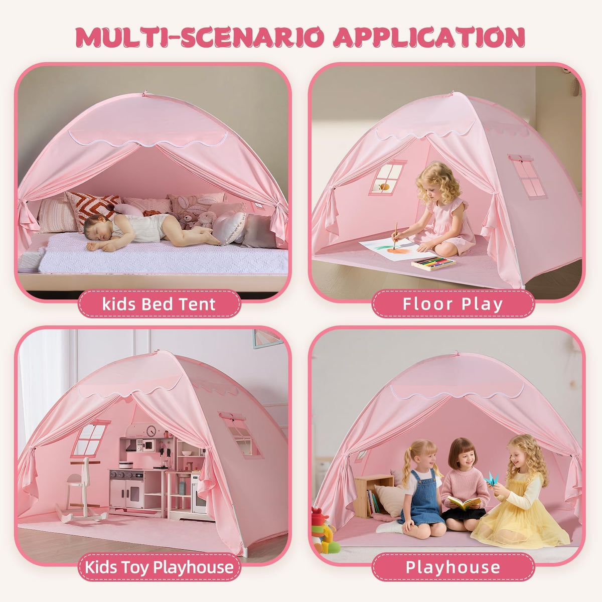 Sumbababy twin bed tent easy assembly for daily setup