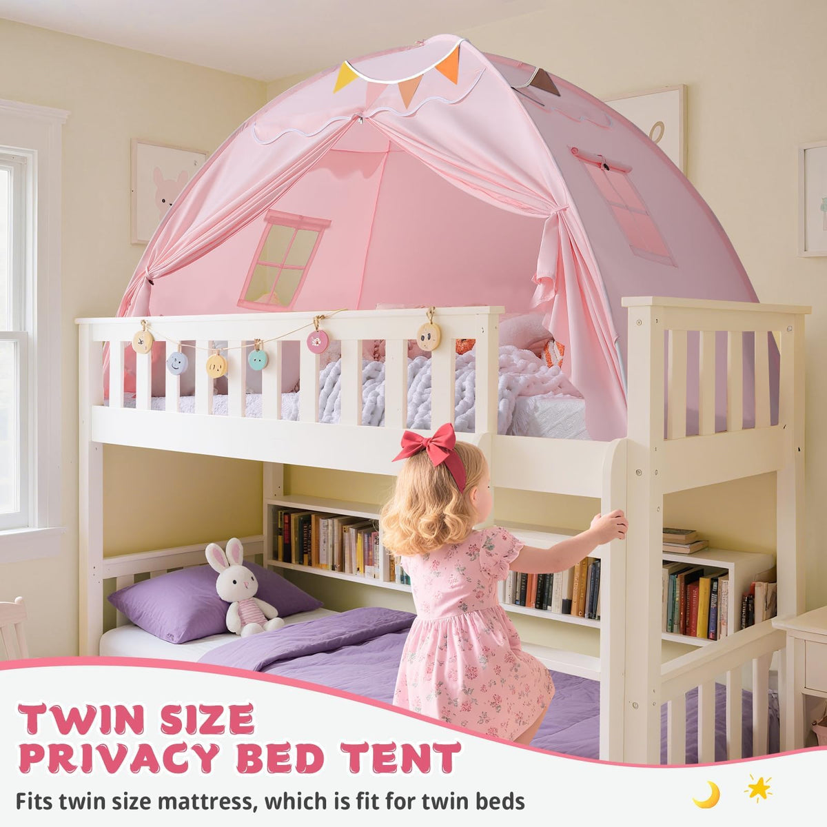 Sumbababy twin bed tent private space for secure bedtime