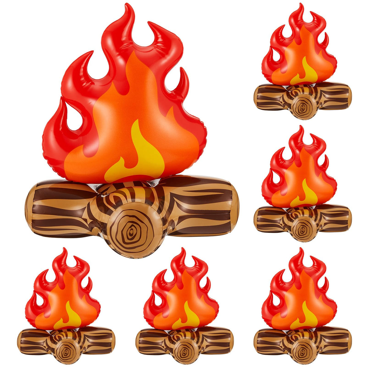 Sumind bonfire inflatable prop for photo backdrop and party decor.