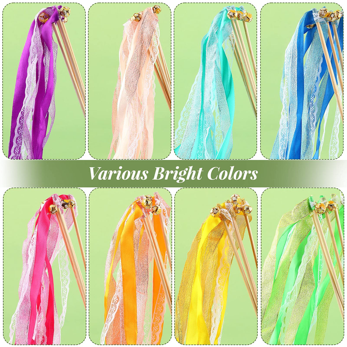 Sumind chromatic silk streamers add colorful flair to celebrations.