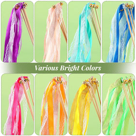 Sumind chromatic silk streamers add colorful flair to celebrations.