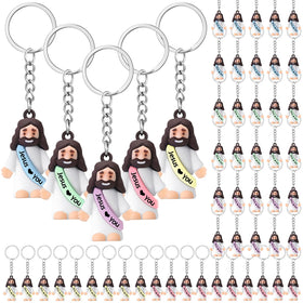 Sumind Jesus keychain in macaron color, durable daily reminder.