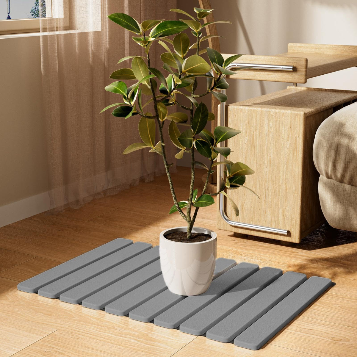Summer&Kiss multi-use stone mat for kitchen, bathroom, or poolside.