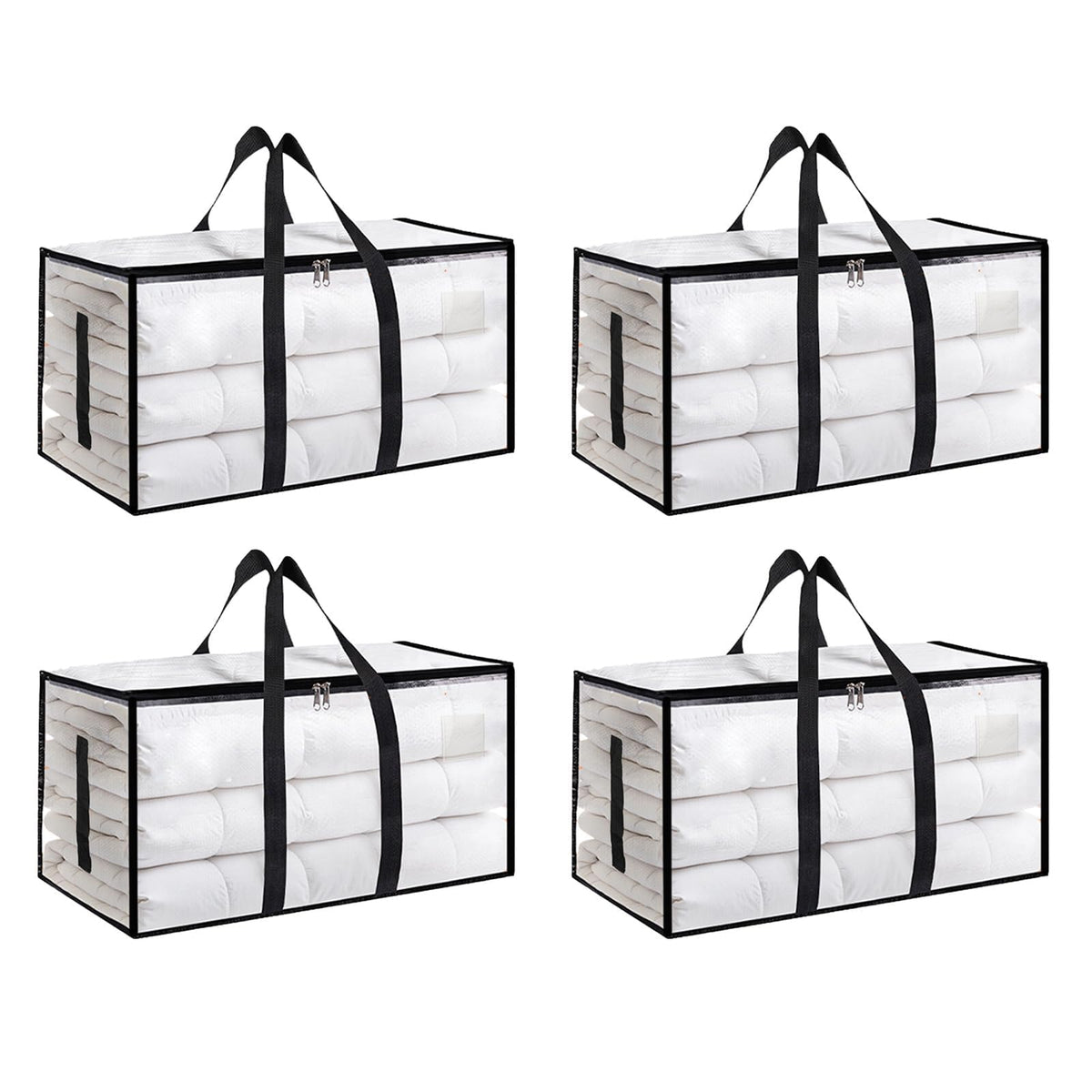 SummitFlare 4Pack extralarge bag exterior handles for easy dorm move transport.