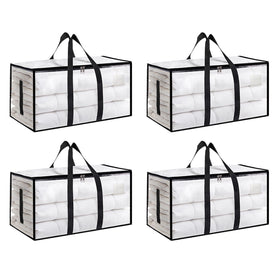 SummitFlare 4Pack extralarge bag exterior handles for easy dorm move transport.