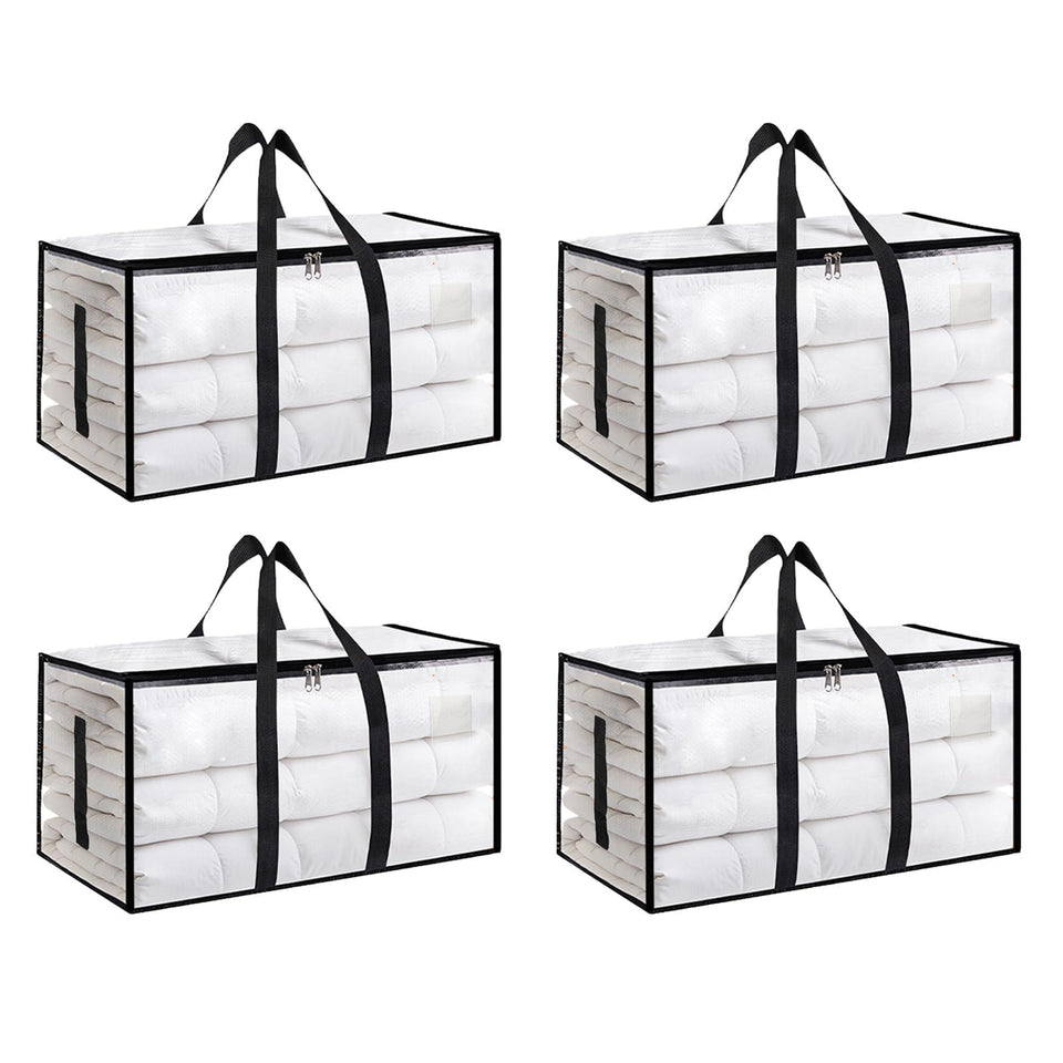 SummitFlare 4Pack extralarge bag exterior handles for easy dorm move transport.
