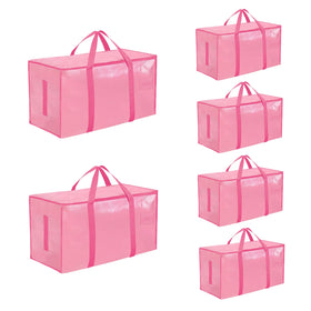 SummitFlare 6-pack bags open showing large capacity for bedding and dorm essentials