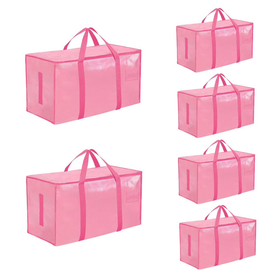 SummitFlare 6-pack bags open showing large capacity for bedding and dorm essentials
