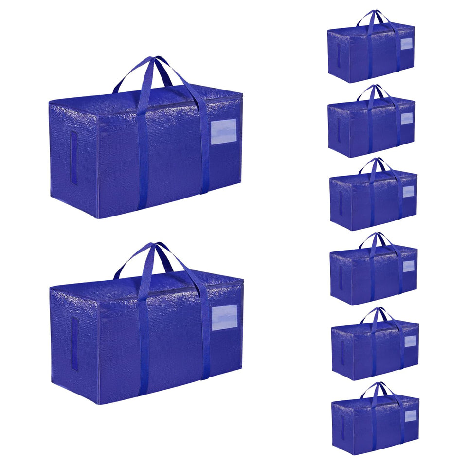 SummitFlare 8-pack extra-large bags front view shows spacious capacity for dorm gear.