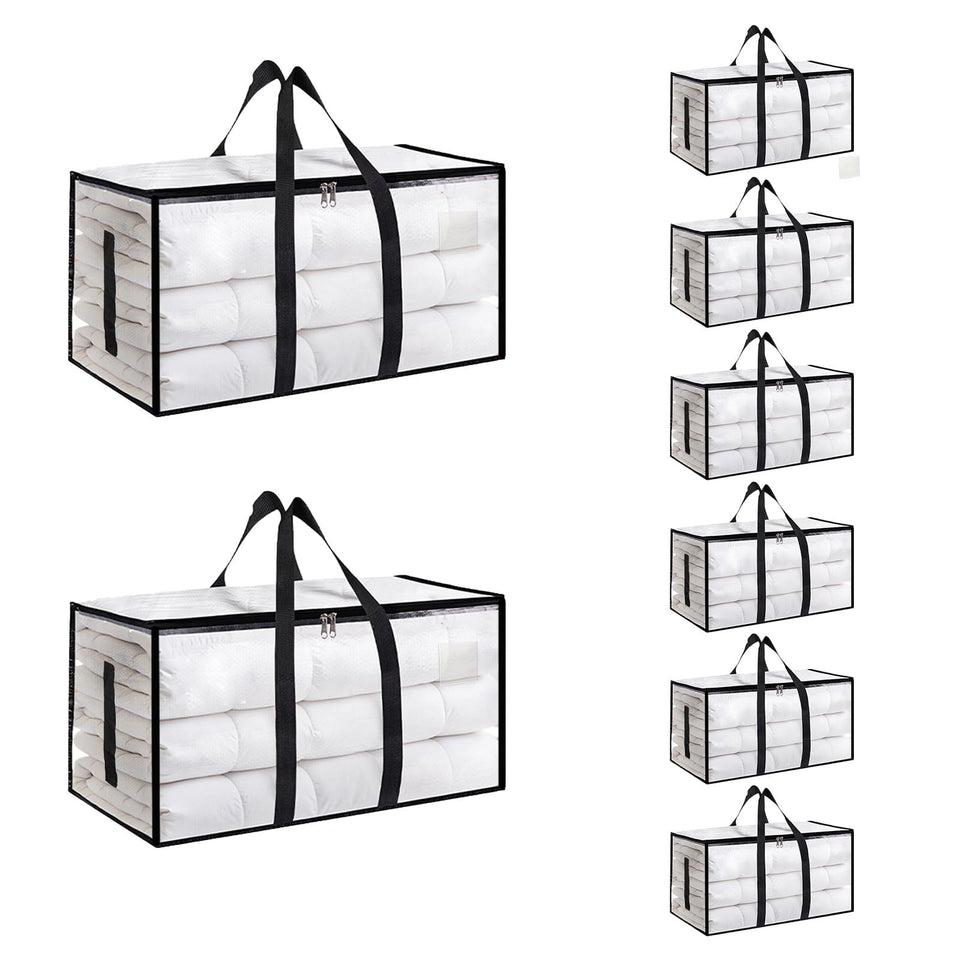 SummitFlare 8-pack extralarge moving bags with closed tops for secure storage.