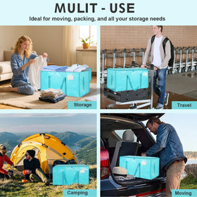 SummitFlare foldable bags slide under beds for easy year-round storage.