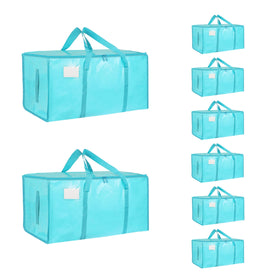 SummitFlare lake-blue 8-pack moving bags for dorm storage and clutter-free packing.