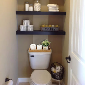 Sumnacon rattan bathroom tray hand towel spot keeps essentials within reach.