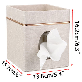 Sumnacon tissue box cover dimensions and size information.