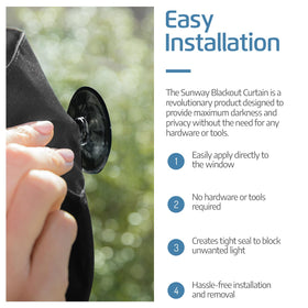 SUN AWAY no tools installation offers quick, tool-free setup.