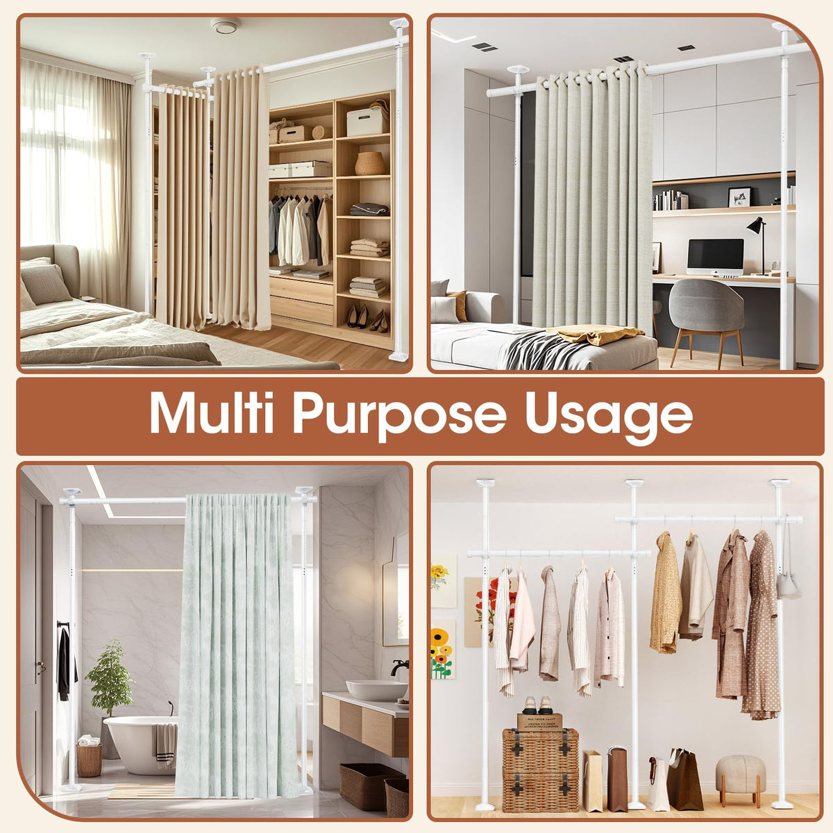 SUNALLY L-shaped privacy setup for small corners and cozy nooks.