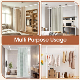 SUNALLY L-shaped privacy setup for small corners and cozy nooks.