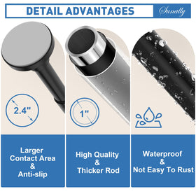 SUNALLY no-drill installation shown for quick bathroom upgrade