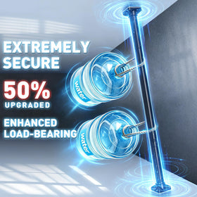 SUNALLY Room Divider width-adjustable bar fits varied spaces with stability