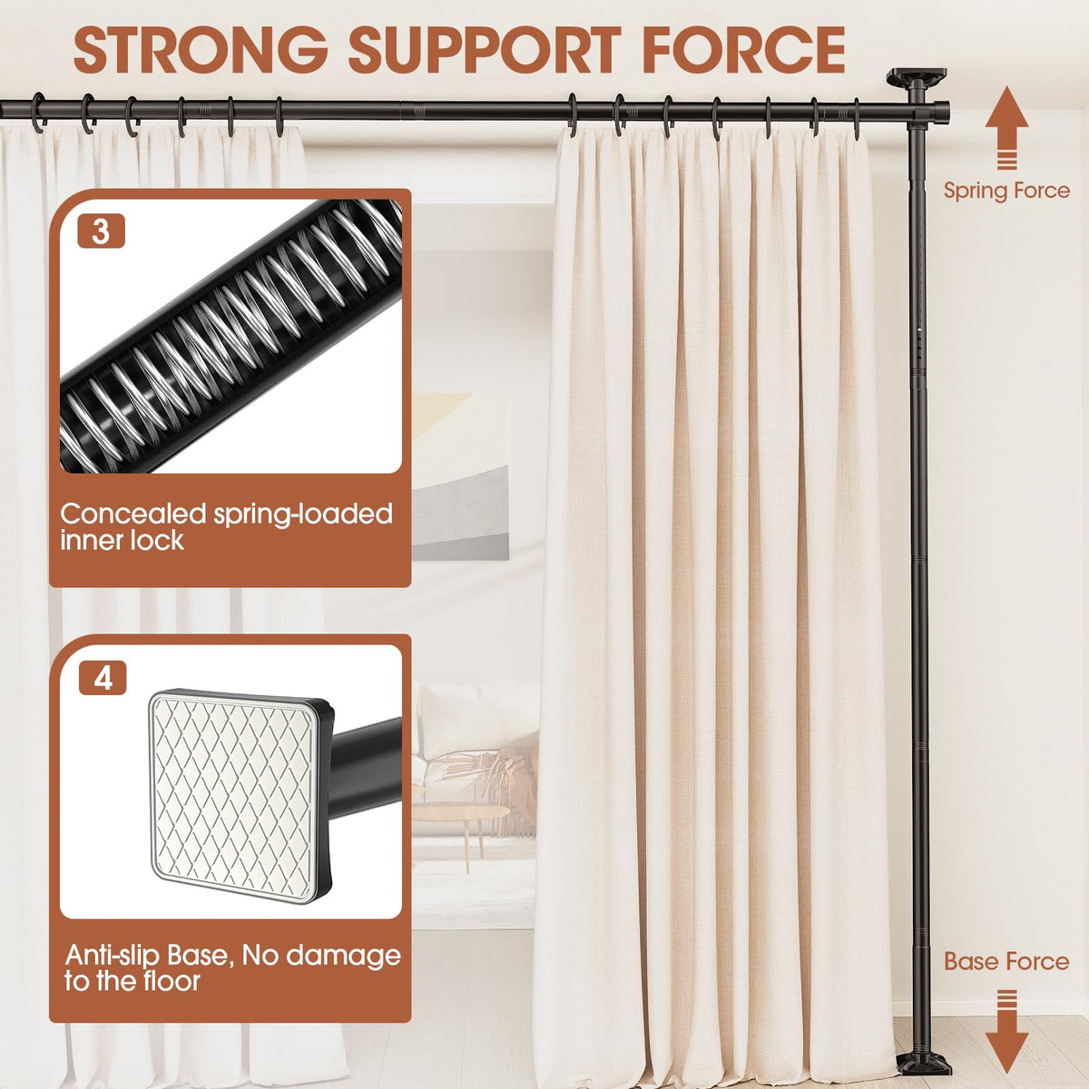 Sunally stainless steel construction for durable, rust-resistant use.