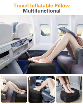 Sunany foot rest pillow showing adjustable height for comfort