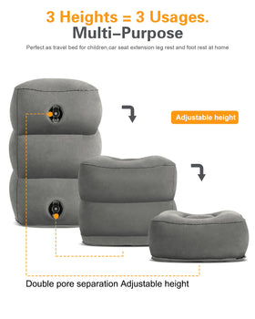Sunany foot rest with a 2-in-1 valve for easy inflation.