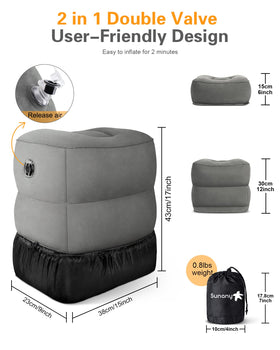 Sunany travel foot rest ideal for office and home.