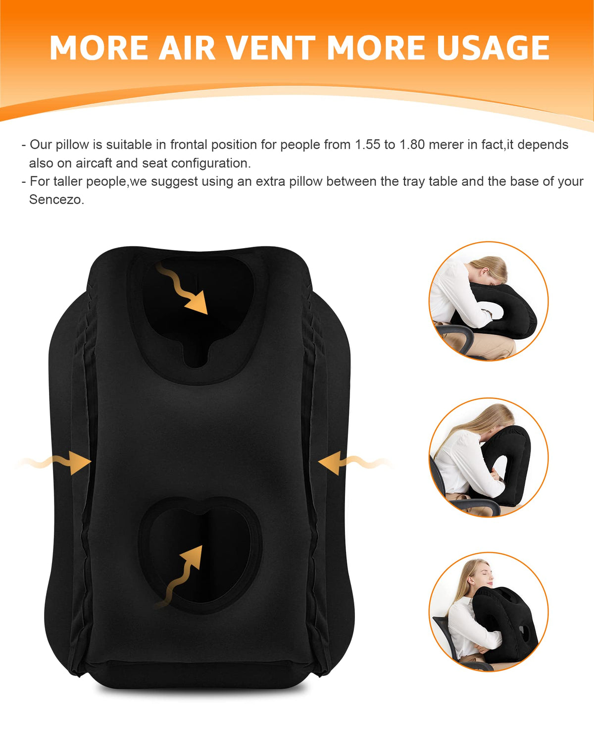 Sunany travel pillow with eye mask offers better onboard rest