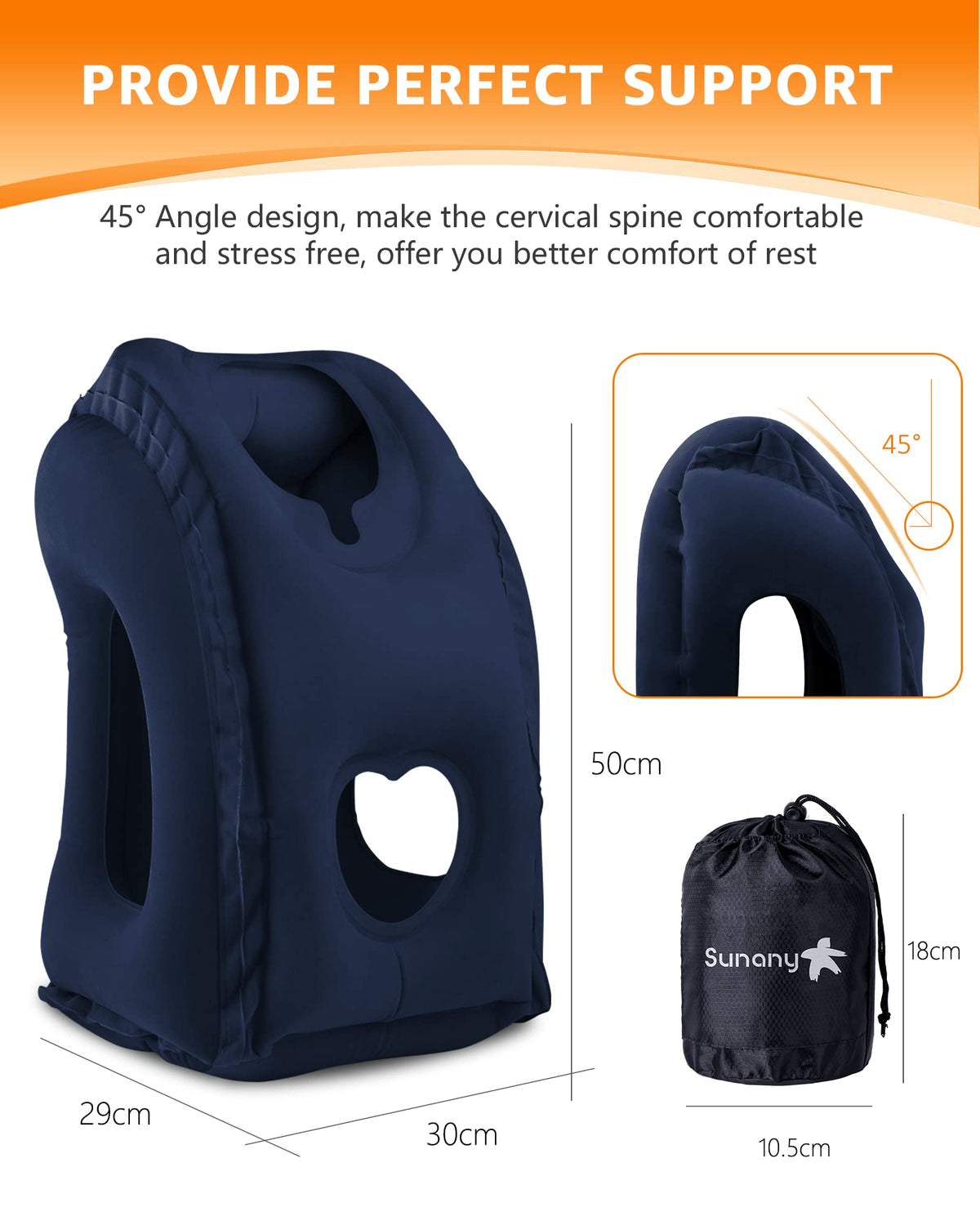 Sunany soft PVC flocking surface feels gentle on skin during rest