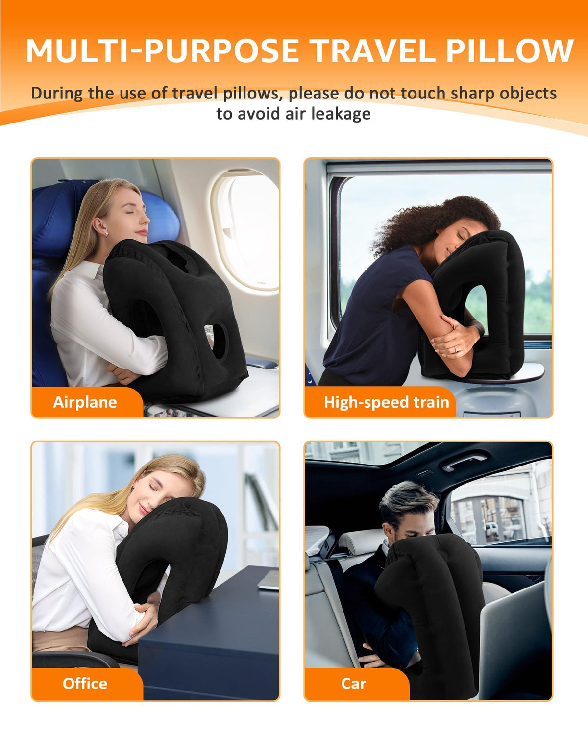 Sunany ultralight travel pillow weighs 11.2 ounces for easy packing