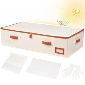 SUNAUMI storage box showing generous interior space for large gowns.