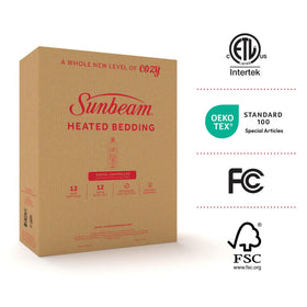 Sunbeam Royal Ultra Fleece twin size covers larger beds with warmth.