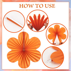 SUNBEAUTY 12-inch paper flowers add dimensional flair to any backdrop.